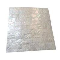 coquille blanche Shell Sheet, rectangle, DIY, blanc, 300x300mm, Vendu par PC