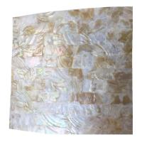 Freshwater Shell Sheet Rectangle DIY white Sold By PC