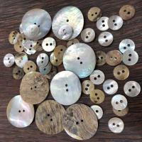 Masibei Scallop  Button Round DIY Sold By PC