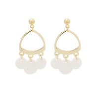 Zinc Alloy Drop Earrings fashion jewelry & for woman & hollow nickel lead & cadmium free Sold By Pair