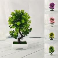 Plastic Artificial Bonsai, for home and office & different styles for choice, 160x270mm, Sold By PC
