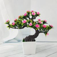 Plastic Artificial Bonsai, for home and office & different styles for choice, more colors for choice, 260x230mm, Sold By PC