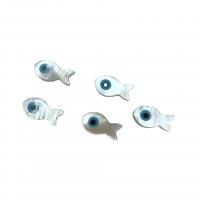 Perles en coquillage blanc naturel, coquille blanche, poisson, DIY, blanc, 8x15mm, Vendu par PC