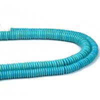 Türkis Perlen, Synthetische Türkis, rund, poliert, DIY & verschiedene Größen vorhanden, Türkisblau, verkauft von Strang