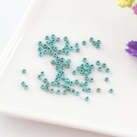 Perles turquoises, turquoise naturelle, Rond, DIY, bleu turquoise, 2mm, 10PC/sac, Vendu par sac