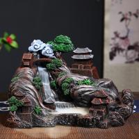 Backflow Incense Burner, Resin, plated, for home and office & durable, 163x165x250mm, Sold By PC