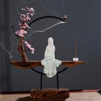 Backflow Incense Burner, Porcelain, plated, for home and office & durable & different styles for choice, more colors for choice, 415x430x85mm, Sold By PC