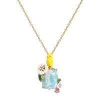 Brass náhrdelník, Mosaz, s smalt, s drahokamu, smíšené barvy, 525mm, Prodáno By Strand