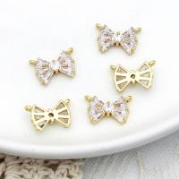 Cubic Zirconia Micro Pave Brass Connector Butterfly 18K gold plated micro pave cubic zirconia Sold By PC
