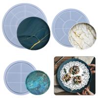 DIY Epoxy Mold Set, Silicone, Round, plated, durable, more colors for choice, Sold By PC