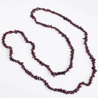 Natural Garnet Beads, irregular, polished, DIY, dark red, 5-6mm, Sold Per 33.464 Inch Strand