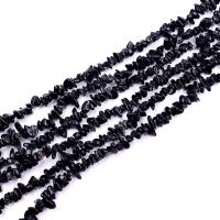 Natural Aventurine Beads, irregular, polished, DIY, black, 3-5mm, Sold Per 32 Inch Strand