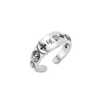нержавеющая сталь Манжеты палец кольцо, плакирован серебром, DIY & разный размер для выбора, серебряный, 8mm, продается PC