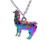 Tibetan Style Jewelry Necklace, Sheep, colorful plated, DIY & different styles for choice, more colors for choice, nickel, lead & cadmium free, 25x24x3mm, Length:17.716 Inch, Sold By PC