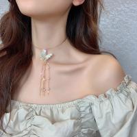 Мода Fringe ожерелье, цинковый сплав, Другое покрытие, ювелирные изделия моды & Женский, не содержит никель, свинец, 110mm, продается PC