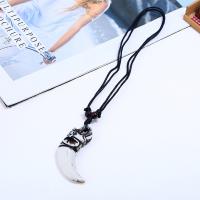 PU Leather Cord Necklace, Resin, with Wax Cord, Adjustable & fashion jewelry & handmade & Unisex, 80-83cmuff0c7cm, Sold By Strand