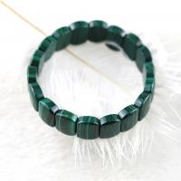 Gemstone Bracelets Malachite Rectangle polished Natural & fashion jewelry nickel lead & cadmium free Sold Per Approx 18 cm Strand