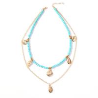 Tibetan Style Necklace, with turquoise, plated, fashion jewelry & for woman, nickel, lead & cadmium free, Sold By Strand