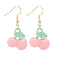 Acrylic Jewelry Earring Zinc Alloy plated fashion jewelry & for woman nickel lead & cadmium free Sold By Pair