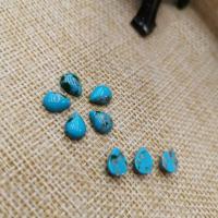 Turquoise flat back cabochon Teardrop polished DIY turquoise blue Sold By Bag