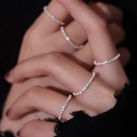 Zinc Alloy Finger Ring plated fashion jewelry & for woman silver color nickel lead & cadmium free Sold By PC