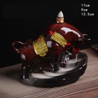Backflow Incense Burner Porcelain plated for home and office & durable nickel lead & cadmium free Sold By PC