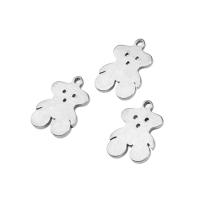 Stainless Steel Pendants, silver color plated, 12x9x1mm, Hole:Approx 4mm, Sold By PC
