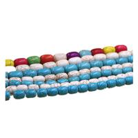 Syntetisk Turkis Bead, flere farver til valg, 8x10mm, 39pc'er/Strand, Solgt af Strand