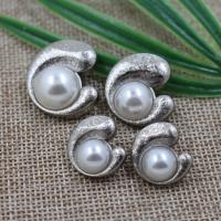 Zinc Alloy Shank Button silver color 23mm Sold By PC