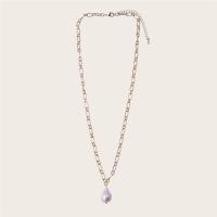 Sinc Alloy Jewelry muince, le Pearl, le 7cm slabhra extender, plátáilte, órga, Díolta Per 29.5 cm Snáithe