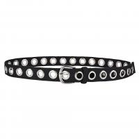 Fashion Belt Polyester and Cotton black 1250mm Sold By Strand