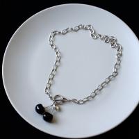 Titanstahl Halskette, Silberfarbe, 450mm, verkauft von PC
