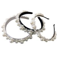 Banda del Pelo, Perlas plásticas, diferentes estilos para la opción & para mujer, más colores para la opción, 150x170mm, 5PCs/Grupo, Vendido por Grupo