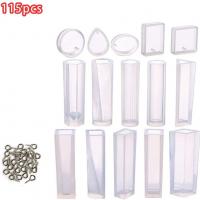 DIY Epoxy Mold Set Silicone for DIY Jewelry Pendants plated durable  Sold By Set