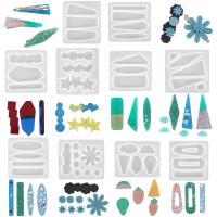 DIY مجموعة قوالب الايبوكسي, سيليكون, مطلي, المستدامه & أنماط مختلفة للاختيار, المزيد من الألوان للاختيار, تباع بواسطة PC