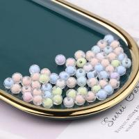 Perla u Bead Akril perle, Krug, uglađen, možete DIY, miješana boja, 8mm, 30računala/Torba, Prodano By Torba
