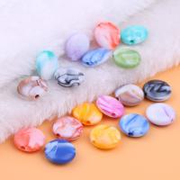 Perle acrylique, Rond, DIY, couleurs mélangées, 14mm, 20PC/sac, Vendu par sac