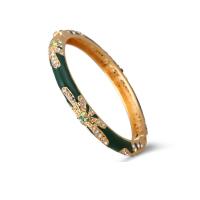 Bijoux de bracelet en alliage de zinc, Rond, Placage de couleur d'or, pour femme & avec strass, plus de couleurs à choisir, 8mm, Diamètre intérieur:Environ 57mm, Vendu par PC
