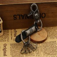 Zinc Alloy Key Clasp with PU Leather for man nickel lead & cadmium free 200mm Sold By PC