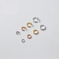 925 Sterling Silver Open Jump Ring, Donut, plated, different size for choice, more colors for choice, Sold By PC
