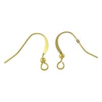 Brass Hook Earwire plated Approx 2.25mm Sold By Bag