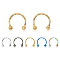 Stainless Steel Nose Piercing Jewelry 316L Stainless Steel plated Approx 2.25mm Sold By PC