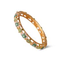 Zinc Alloy Bangle Round gold color plated for woman & with rhinestone nickel lead & cadmium free 5mm Inner Approx 57mm Sold By PC