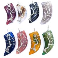 Agate Jewelry Pendants with Zinc Alloy polished DIY 30-40mm Sold By PC