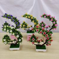 Plastic Artificial Bonsai, for home and office, more colors for choice, 230x300mm, Sold By PC