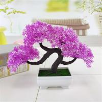 Plastic Artificial Bonsai, for home and office, more colors for choice, 270x210mm, Sold By PC