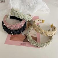 Hair Bands Cloth with Plastic Pearl handmade & for woman Sold By PC