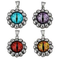 Stainless Steel Pendants, plated, fashion jewelry & for woman, more colors for choice, 28x32x14mm, Sold By PC