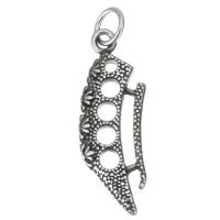 Stainless Steel Pendants, plated, fashion jewelry & for woman, 19x51x5mm, Hole:Approx 8mm, Sold By PC