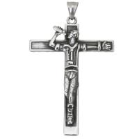 Nehrđajućeg čelika križa Privjesci, Nehrđajući čelik, pozlaćen, modni nakit & za žene, 44x65x5mm, Prodano By PC